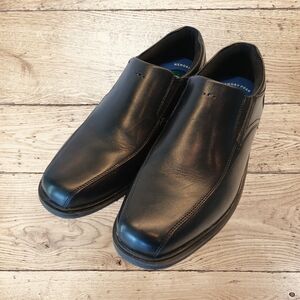 Nunn Bush Men's Comfort Gel Black Slip-On with KORE, Size 8M,Memory Foam